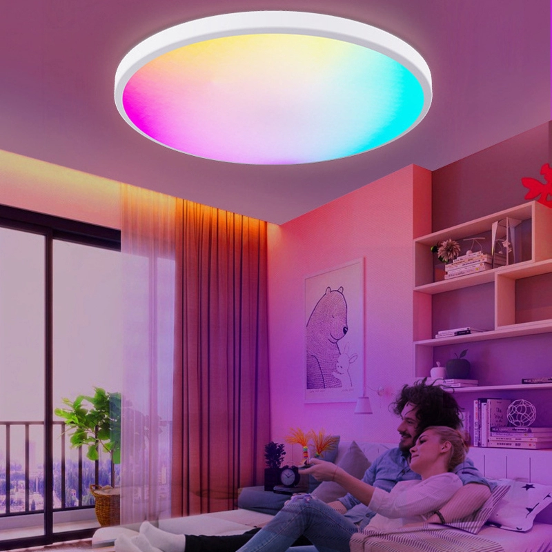 Потолочный светильник 30см светодиодный RGB (24Вт, Wi-Fi)